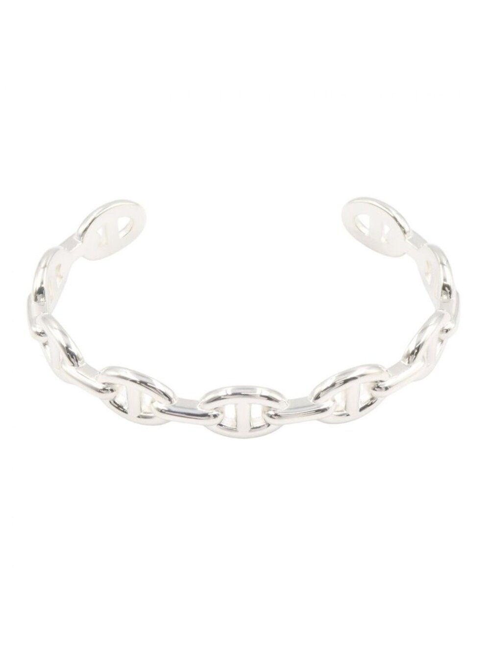 Hermes Bracelet Chaine D'ancre Enchainee LG 925 Sterling Silver